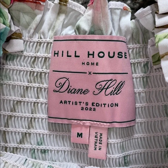 Hill House Home Ellie Nap Dress Diane Hill Pink Floral Midi 2022 Size Medium - Picture 3 of 11